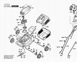 Bosch Lawnmower ROTAK 320 spare parts