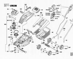 Bosch Lawnmower ROTAK 32 R spare parts