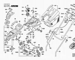 Bosch Lawnmower ROTAK 32 LI High Power spare parts