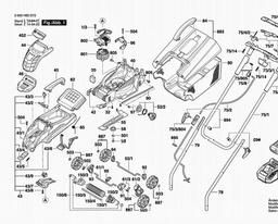 Bosch Lawnmower ROTAK 32 LI spare parts