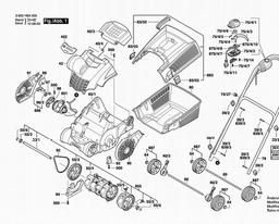 Bosch Lawnraker ALR 900 spare parts