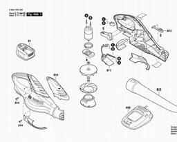 Bosch Cordless Leaf Blower ALB 18 LI spare parts