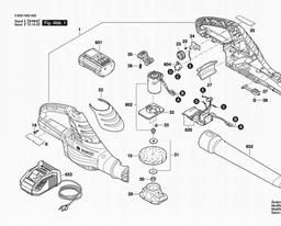 Bosch Cordless Leaf Blower ALB 36 LI spare parts