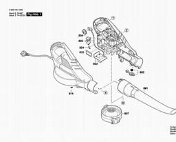 Bosch Garden Blower / Vacuum ALS 25 spare parts