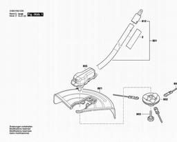 Bosch Grass Trimmer AMW 10 RT spare parts