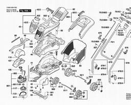 Bosch Lawnmower Rotak 33 spare parts
