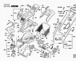 Bosch Mower ROTAK 34 spare parts