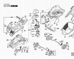Bosch Lawnmower Rotak 42 spare parts