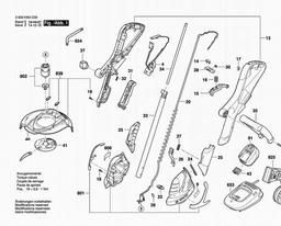 Bosch Lawn Edge Trimmer ART 23-18 LI spare parts