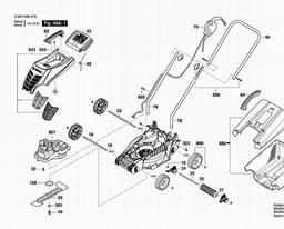 Bosch Lawnmower Rotak 32-12 spare parts