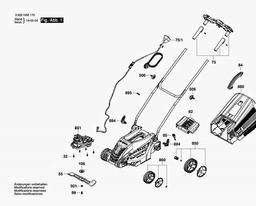 Bosch Lawnmower Rotak 340 ER spare parts