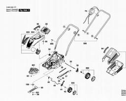 Bosch Lawnmower Rotak 34-13 spare parts
