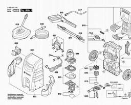 Bosch High Pressure Cleaner AQT 35-12 spare parts