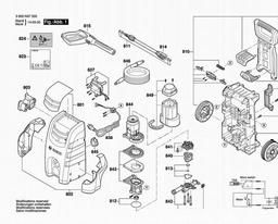 Bosch High Pressure Cleaner AQT 40-13 spare parts