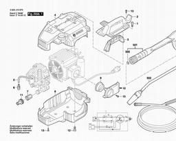 Bosch High Pressure Cleaner GHP 5-13 C spare parts