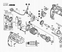 Bosch Percussion Drill GSB 13 RE spare parts