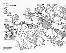 Bosch Percussion Drill GSB 16 RE spare parts