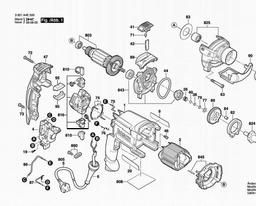 Bosch Percussion Drill GSB 16 RE spare parts