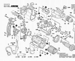 Bosch Percussion Drill GSB 21-2 RCT spare parts