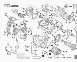 Bosch Percussion Drill SB 1100 E spare parts