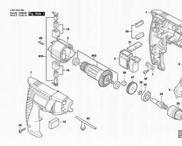 Bosch Drill GBM 600 spare parts