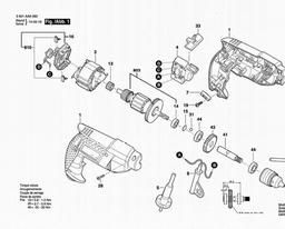 Bosch Drill TBM 1000 spare parts