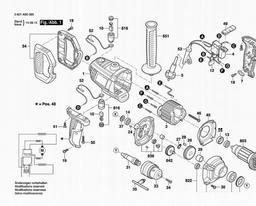 Bosch Drill GBM 1600 RE spare parts