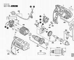 Bosch Percussion Drill GSB 13 spare parts