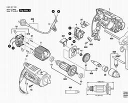 Bosch Percussion Drill GSB 13 RE spare parts
