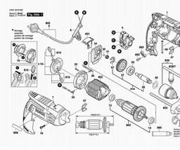 Bosch Percussion Drill GSB 1600 RE spare parts