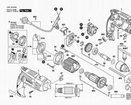 Bosch Percussion Drill GSB 1600 spare parts