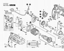 Bosch Percussion Drill GSB 16 spare parts