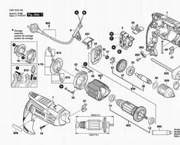 Bosch Percussion Drill GSB 1600 spare parts