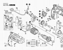 Bosch Percussion Drill 1191VSR spare parts