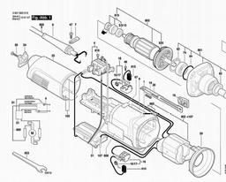 Bosch Straight Grinders DG 250 C spare parts