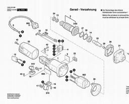 Bosch Straight Grinders TGS 5000 spare parts