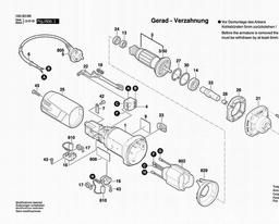 Bosch Straight Grinders GGS 5000 spare parts