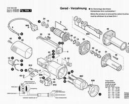 Bosch Straight Grinders TGS 5000 L spare parts