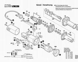Bosch Straight Grinders GGS 5000 L spare parts