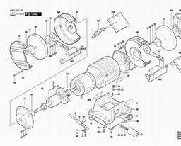 Bosch Bench Grinder GBG 8 spare parts