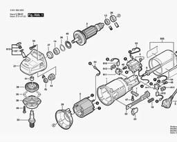 Bosch Angle Grinder GWS 6-115 spare parts
