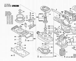 Bosch Orbital Sander GSS 230 AVE spare parts