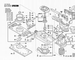 Bosch Orbital Sander OS50VC spare parts