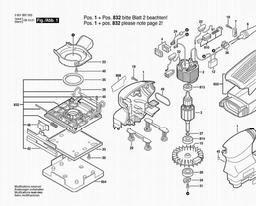 Bosch Orbital Sander BOS 140 spare parts