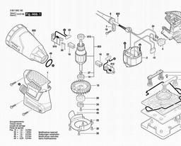 Bosch Orbital Sander GSS 1400 A spare parts