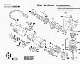 Bosch Angle Grinder GWS 6-100 S spare parts