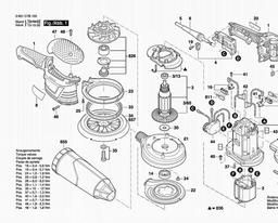 Bosch Random Orbital Sander GEX 150 AVE spare parts
