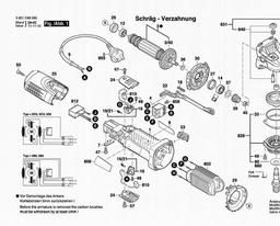 Bosch Angle Grinder GWS 720 spare parts