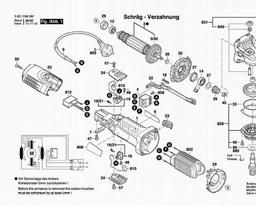 Bosch Angle Grinder GWS 7-125 spare parts