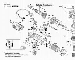 Bosch Angle Grinder GWS 7-100 spare parts